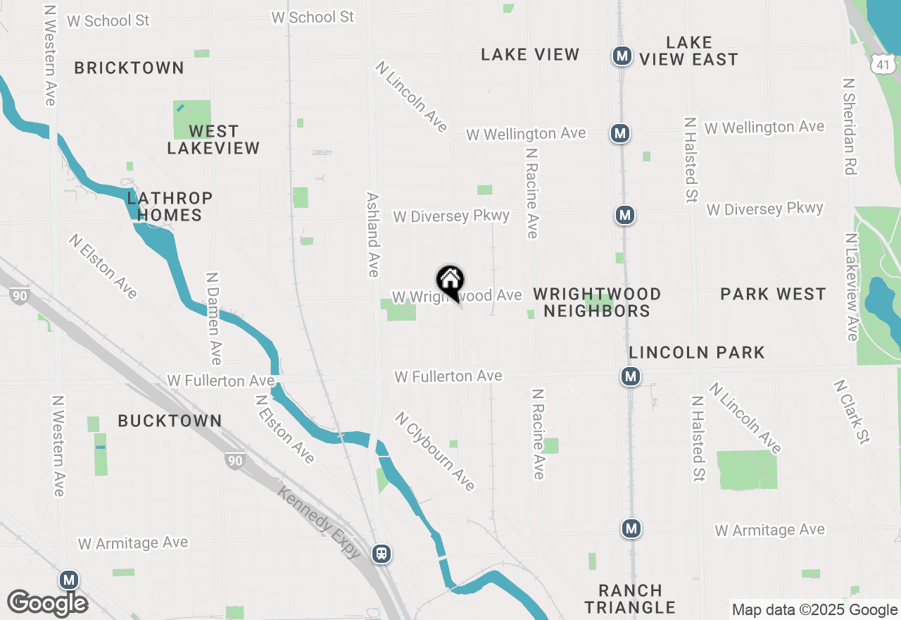 Map of 2538 N Southport Avenue #1R, Chicago, IL 60614