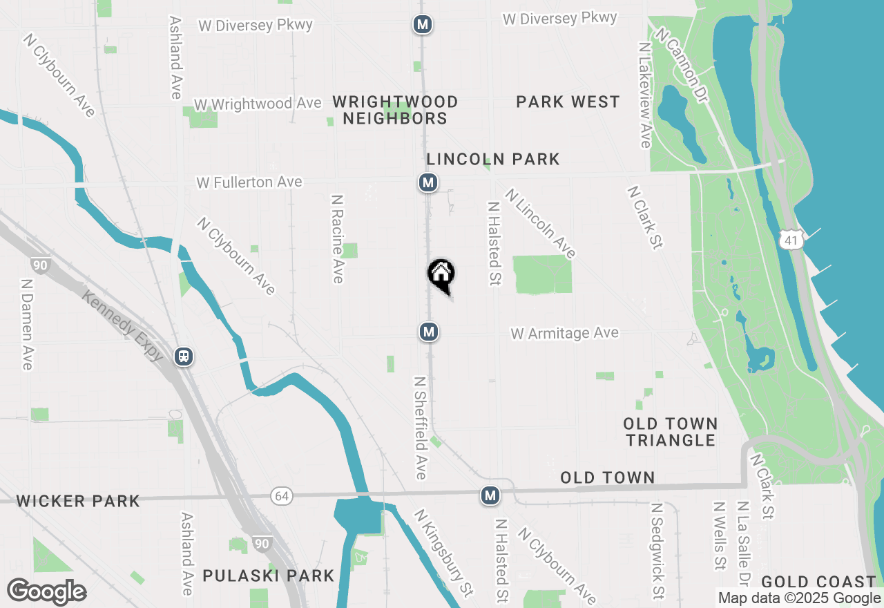 Map of 2051 N Bissell Street, Chicago, IL 60614