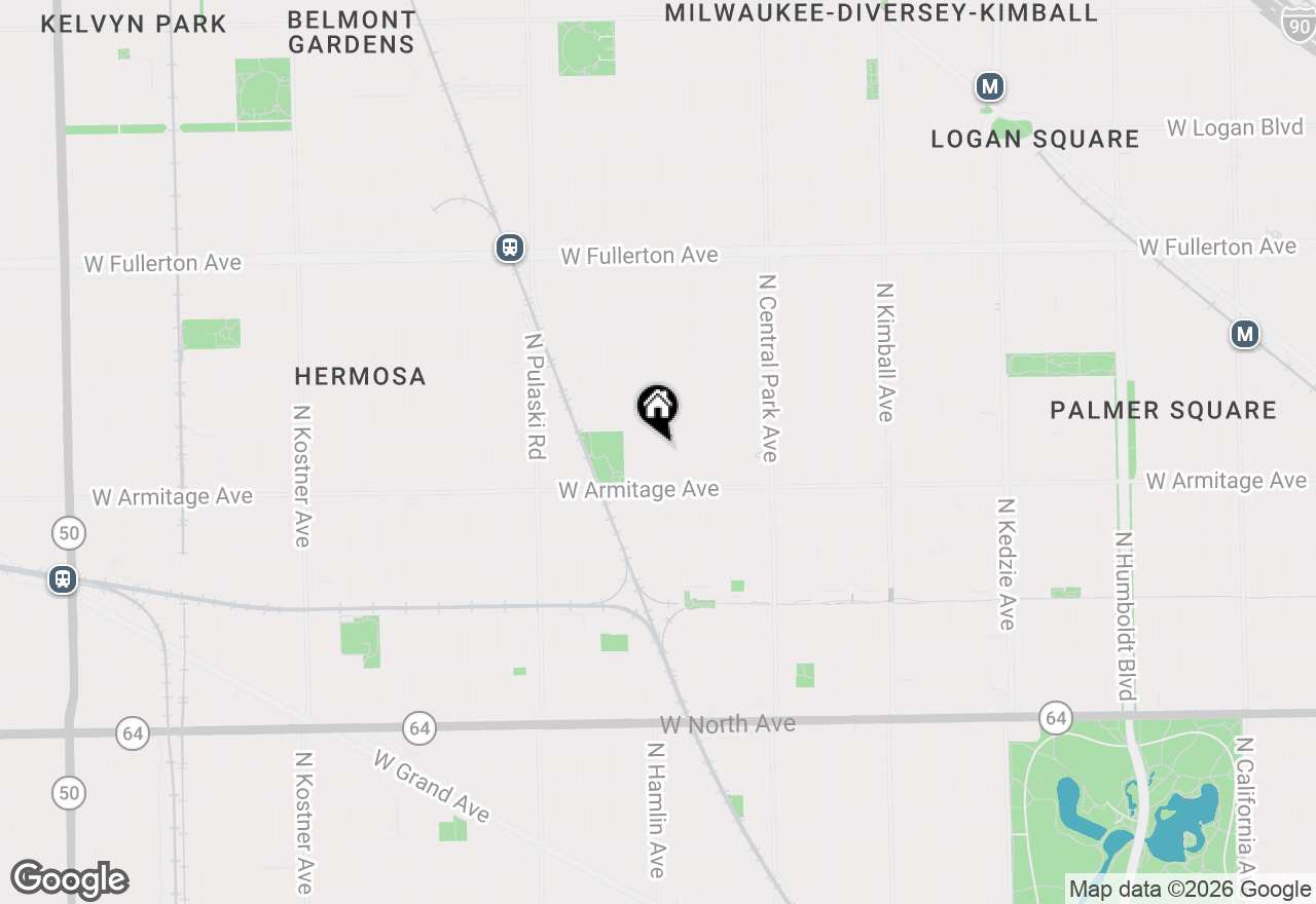 Map of 3758 W Mclean Avenue #1F, Chicago, IL 60647