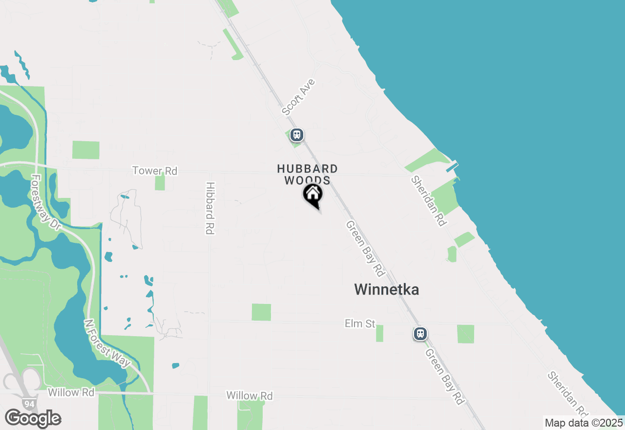 Map of 785 Locust Street, Winnetka, IL 60093