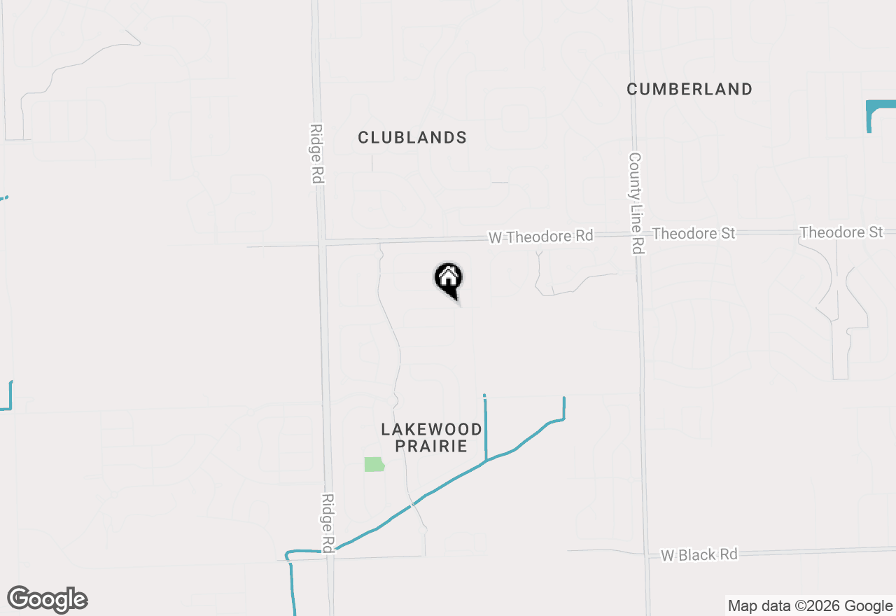 Map of 7507 Blueblossom Lane, Joliet, IL 60431