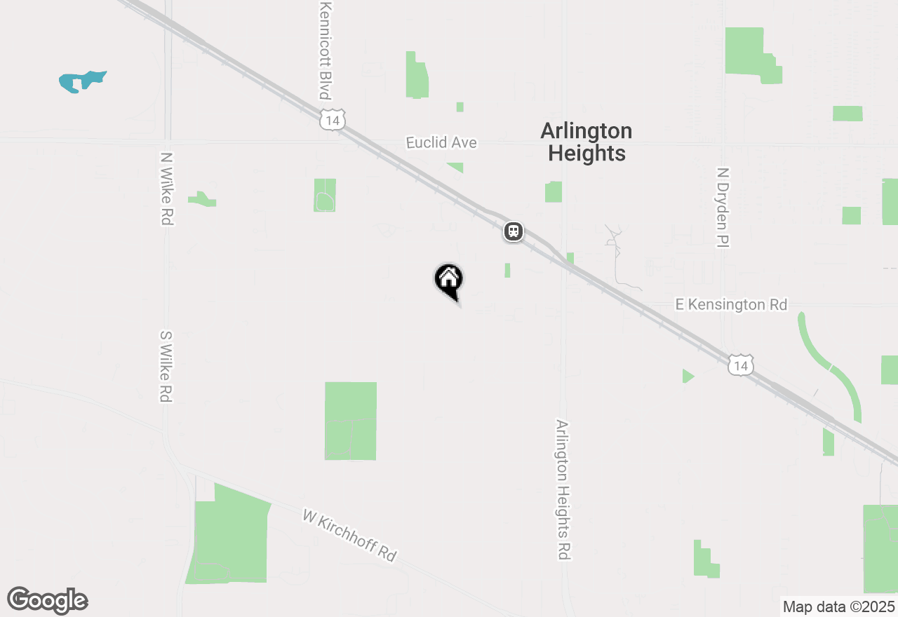 Map of 105 S Mitchell Avenue, Arlington Heights, IL 60005