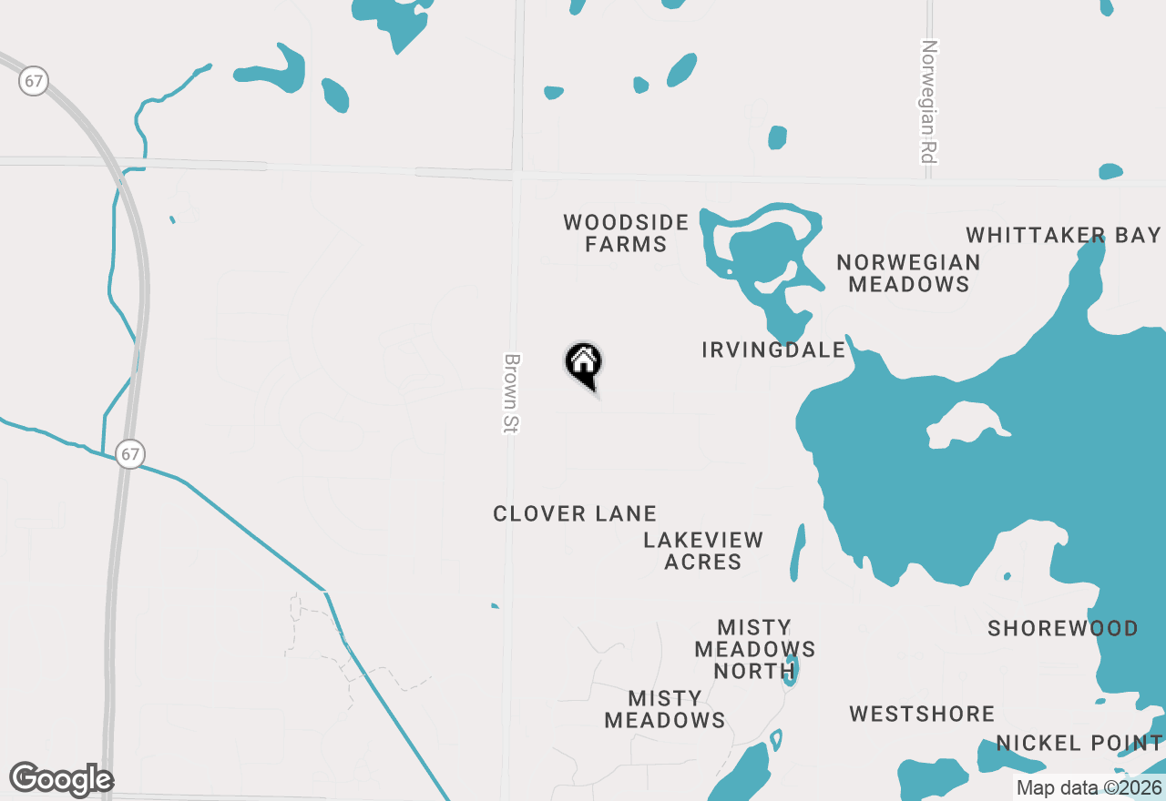 Map of N63W35828 Frederick Dr, Oconomowoc, WI 53066