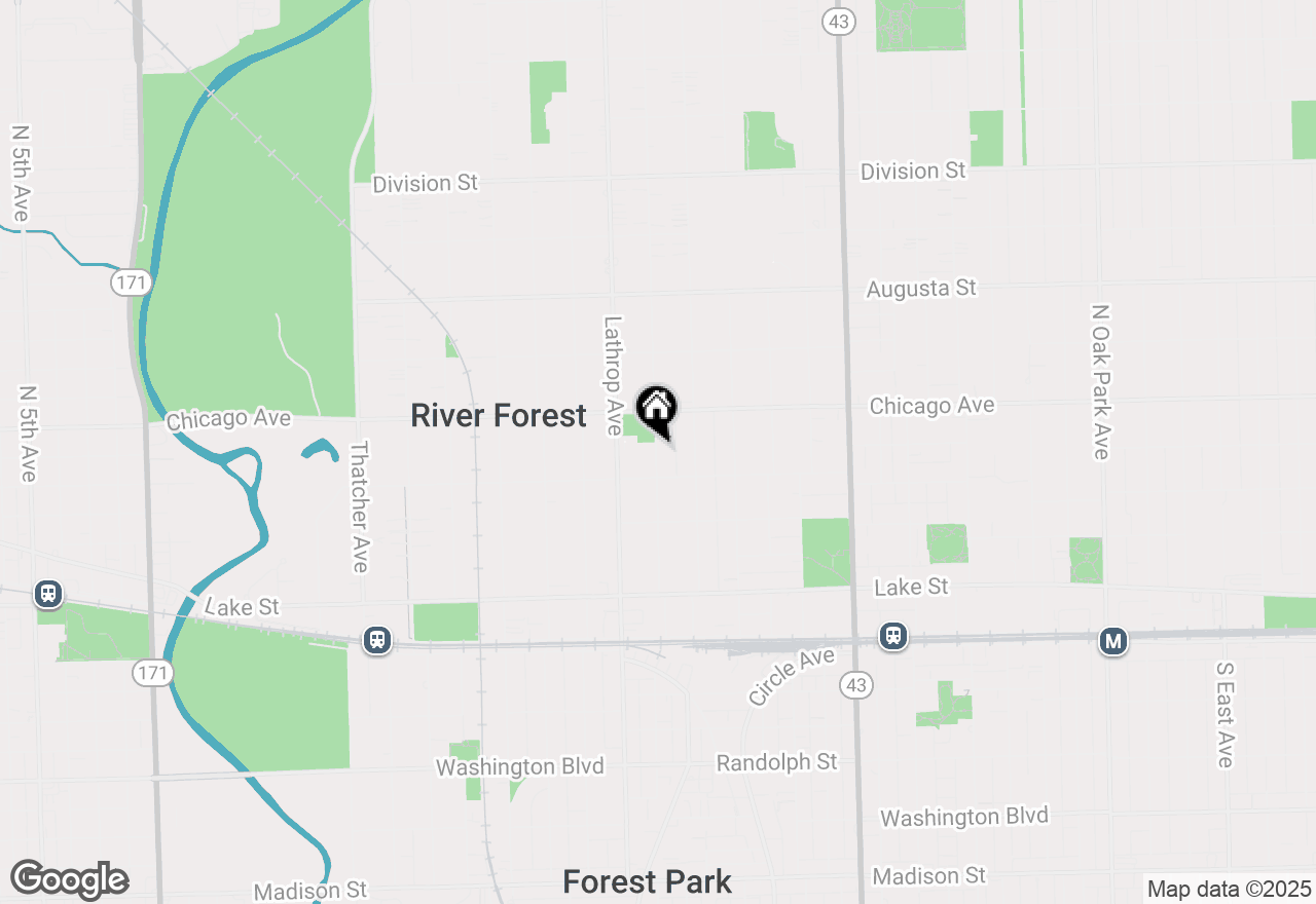 Map of 739 Jackson Avenue, River Forest, IL 60305