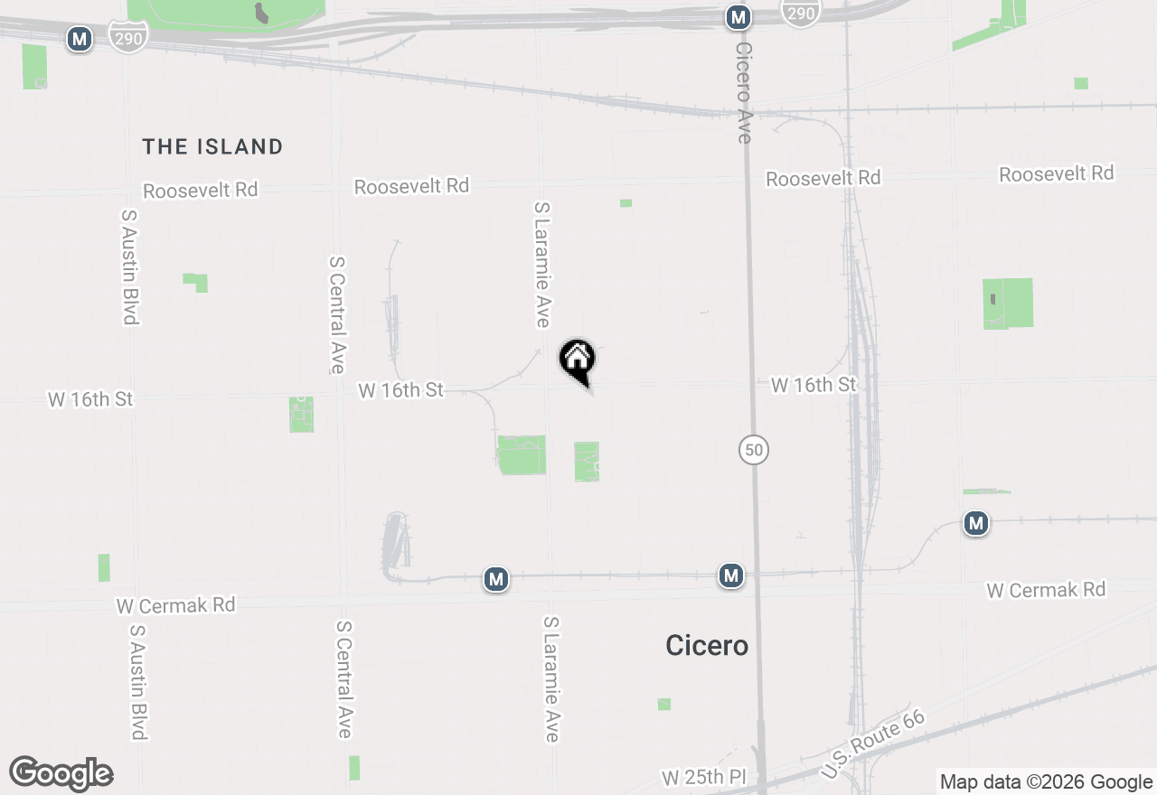 Map of 1605 S 51st Court, Cicero, IL 60804