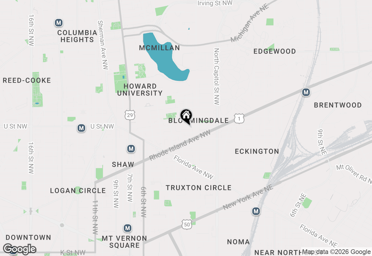 Map of 146 U Street Nw, Washington, DC 20001