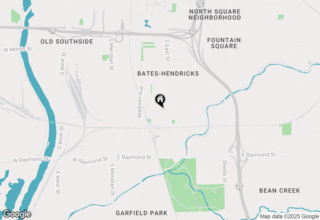 Map of 333 Iowa Street, Indianapolis, IN 46225