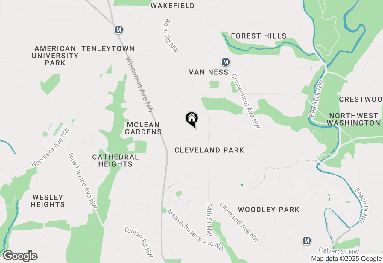 Map of 3506 35th Street Nw, Washington, DC 20016