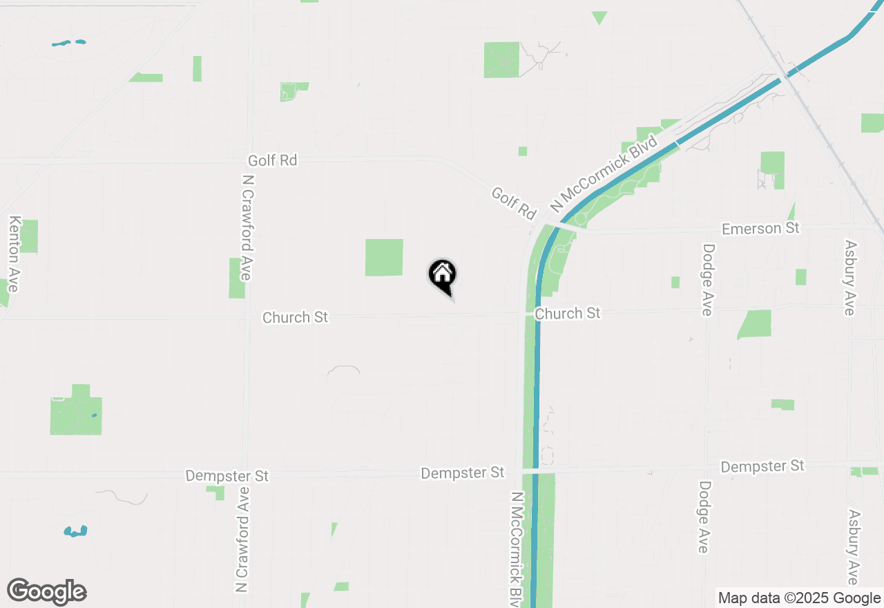 Map of 3500 Church Street #204, Evanston, IL 60203