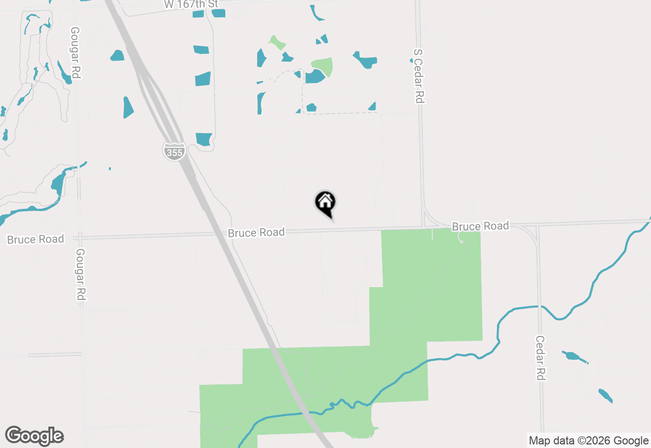 Map of 17455 S Mccarron Road, Homer Glen, IL 60491