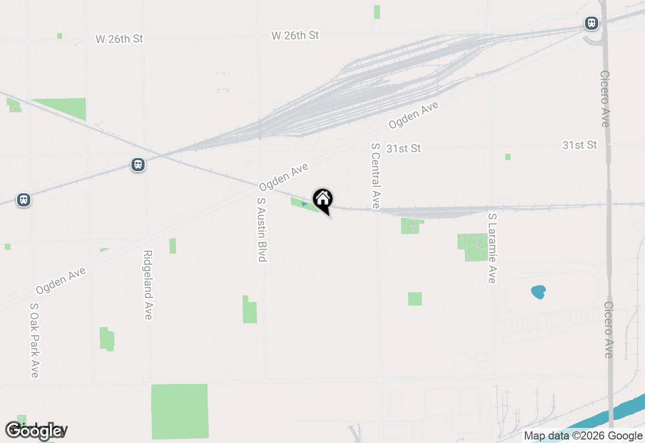 Map of 3307 S 58th Avenue, Cicero, IL 60804