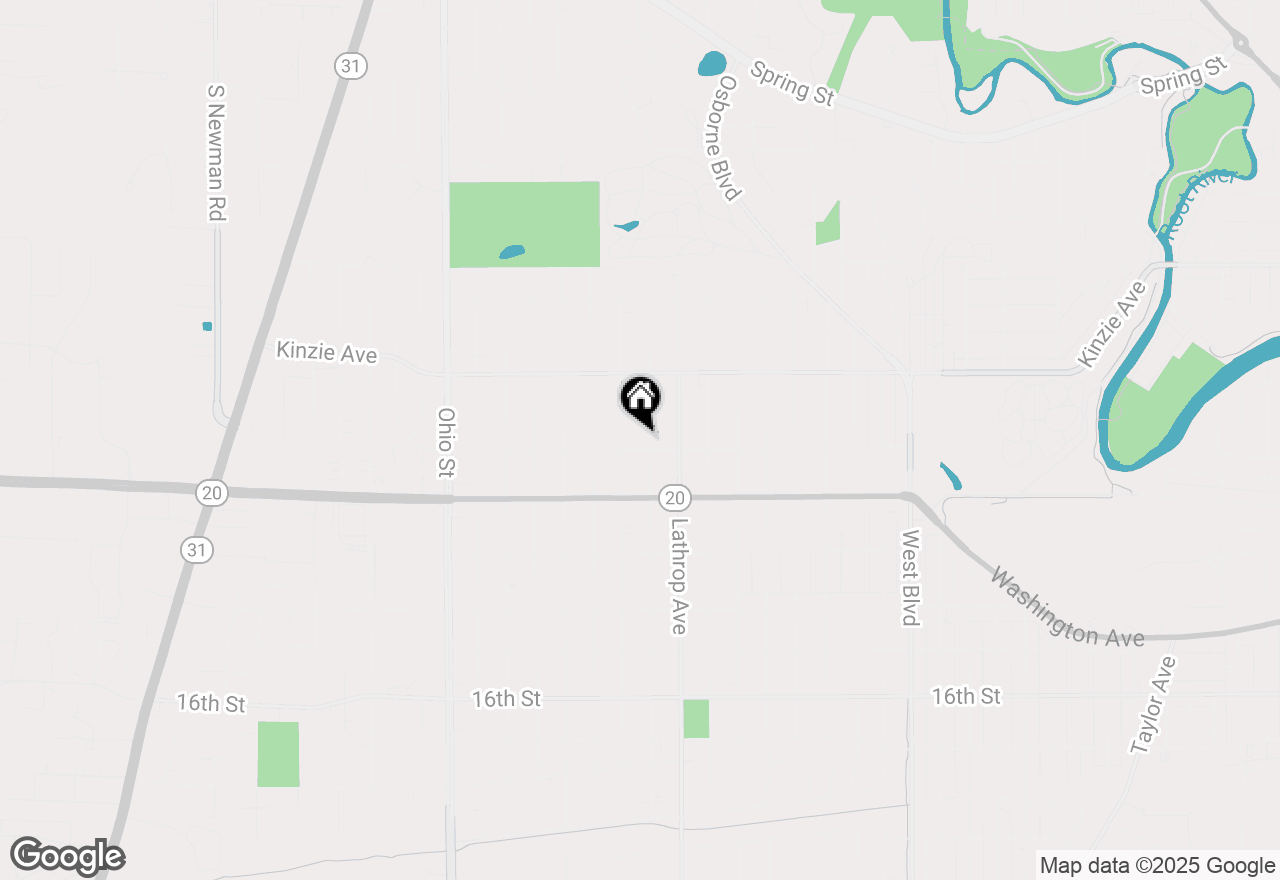 Map of 1032 Russet St, Racine, WI 53405