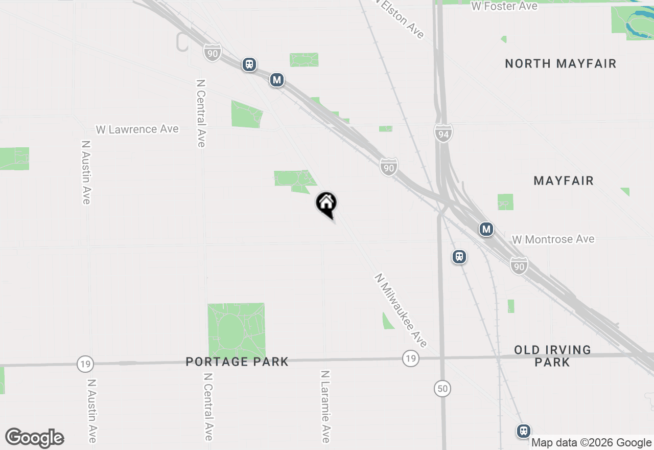 Map of 5158 W Agatite Avenue, Chicago, IL 60630