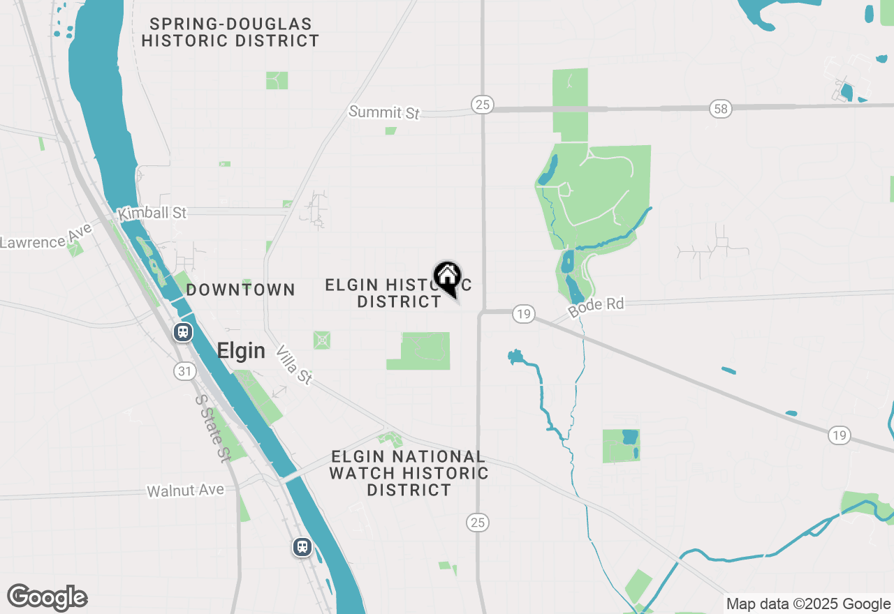 Map of 528 E Chicago Street, Elgin, IL 60120