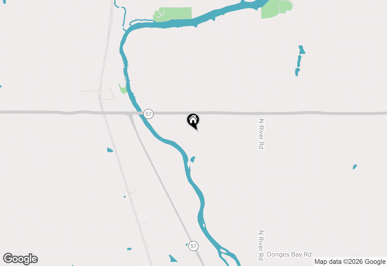 Map of 11024 N River Trl, Mequon, WI 53092