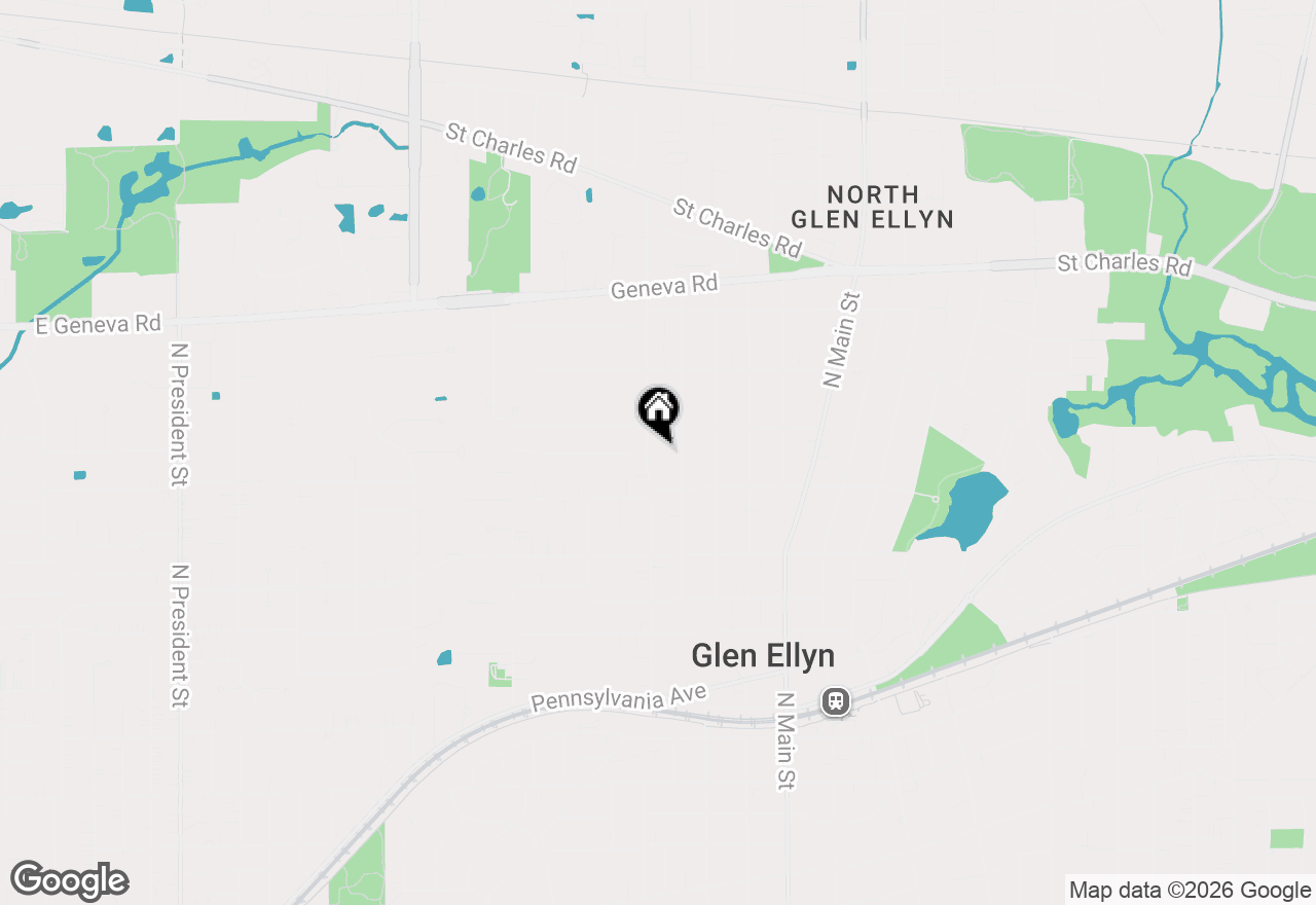 Map of 681 Western Avenue, Glen Ellyn, IL 60137