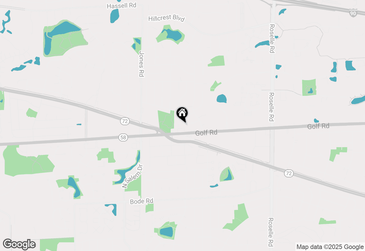 Map of 585 Amherst Lane, Hoffman Estates, IL 60169