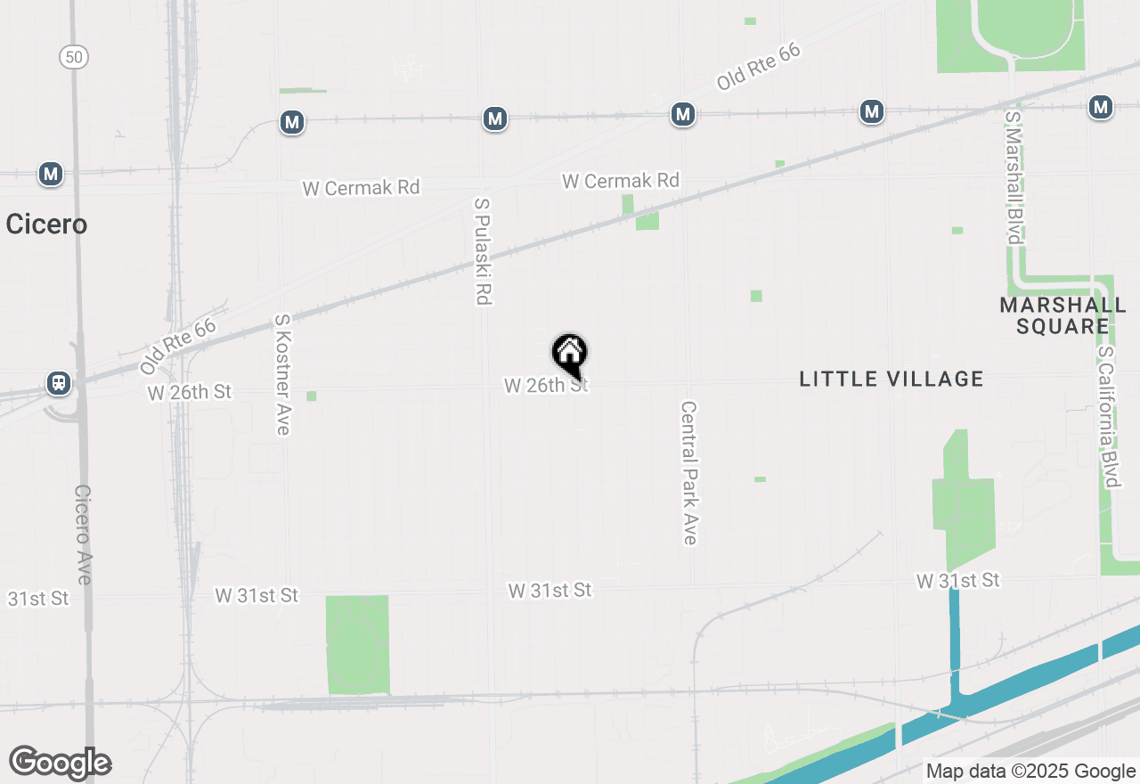 Map of 3821 W 26th Street, Chicago, IL 60623