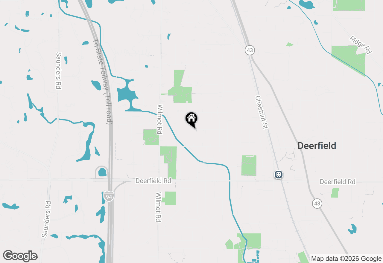 Map of 1054 Broadmoor Place, Deerfield, IL 60015