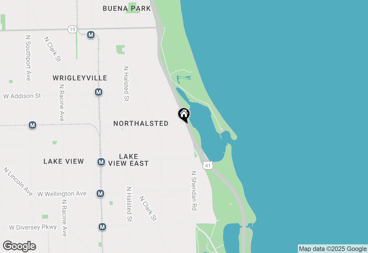 Map of 3400 N Lake Shore Drive #4A, Chicago, IL 60657