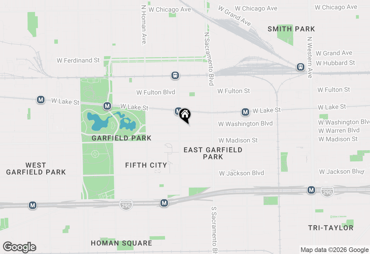 Map of 3139 W Washington Boulevard, Chicago, IL 60612