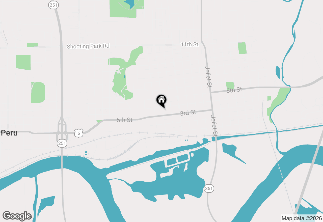 Map of 337 Creve Coeur Street, Lasalle, IL 61301