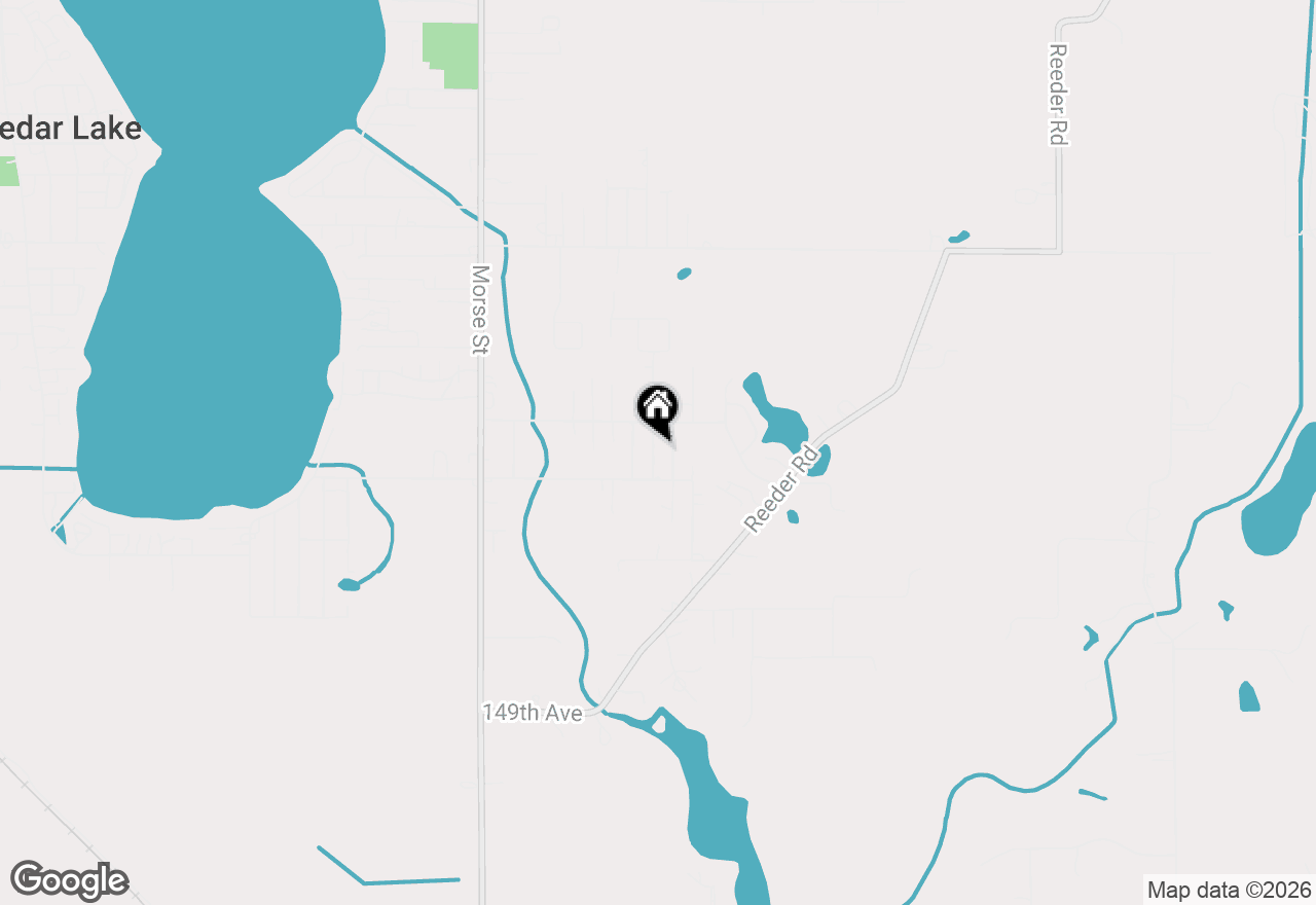 Map of 14429 Hobart Street, Cedar Lake, IN 46303