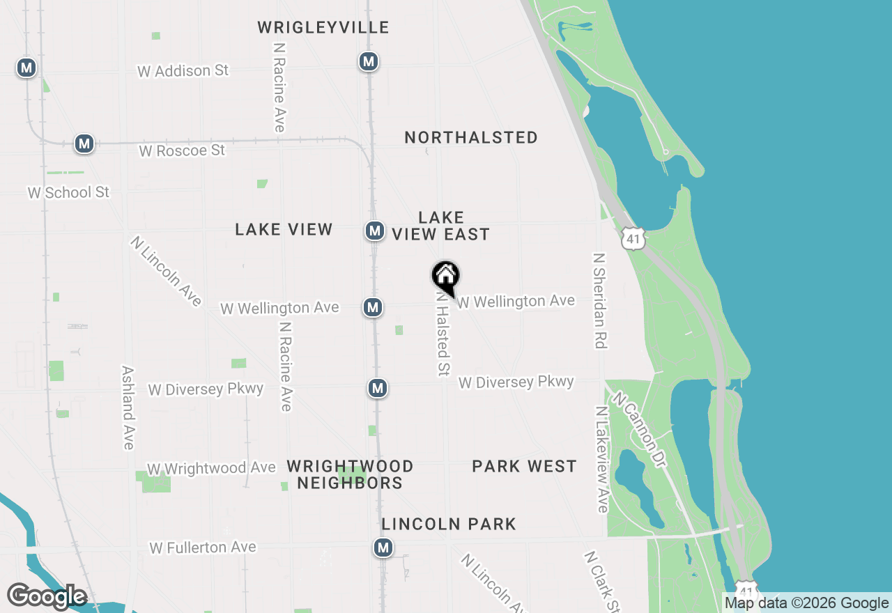 Map of 2961 N Halsted Street #2, Chicago, IL 60657