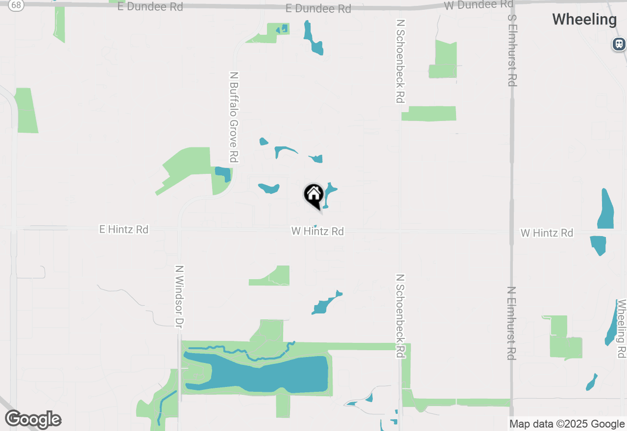 Map of 1507 Clearwater Lane, Wheeling, IL 60090