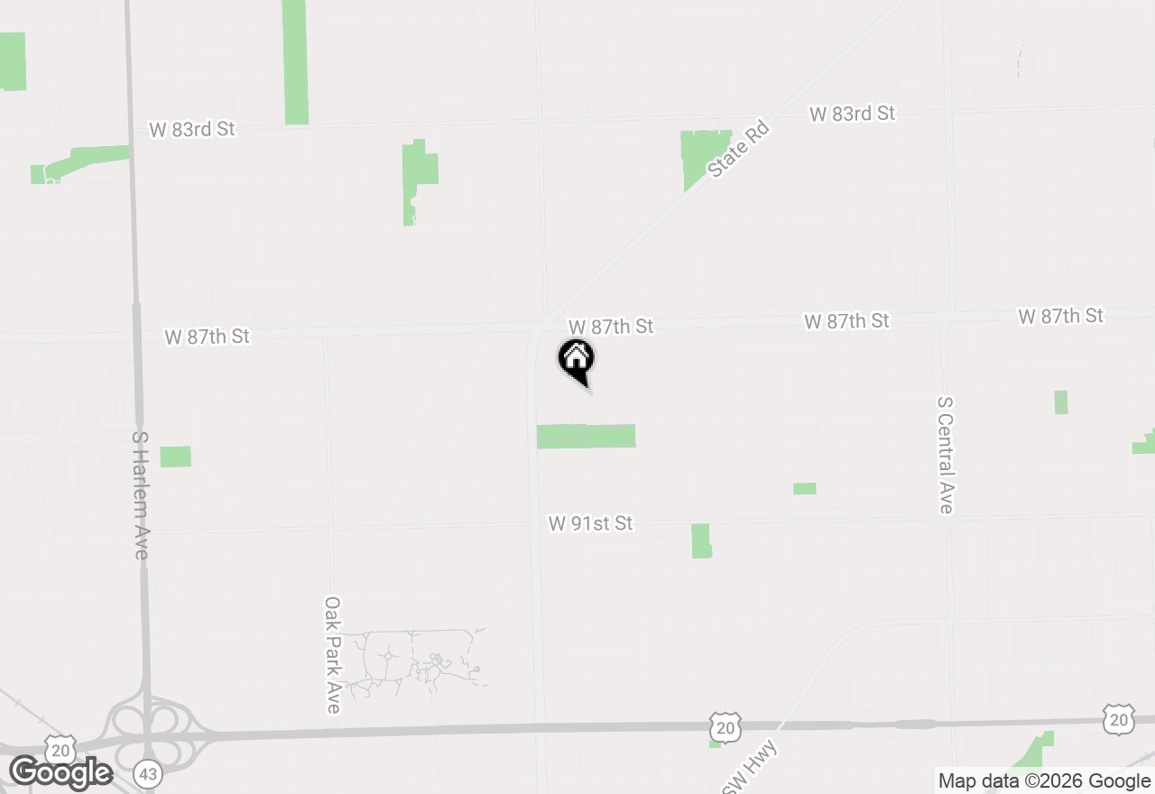 Map of 8830 Mobile Avenue #201, Oak Lawn, IL 60453