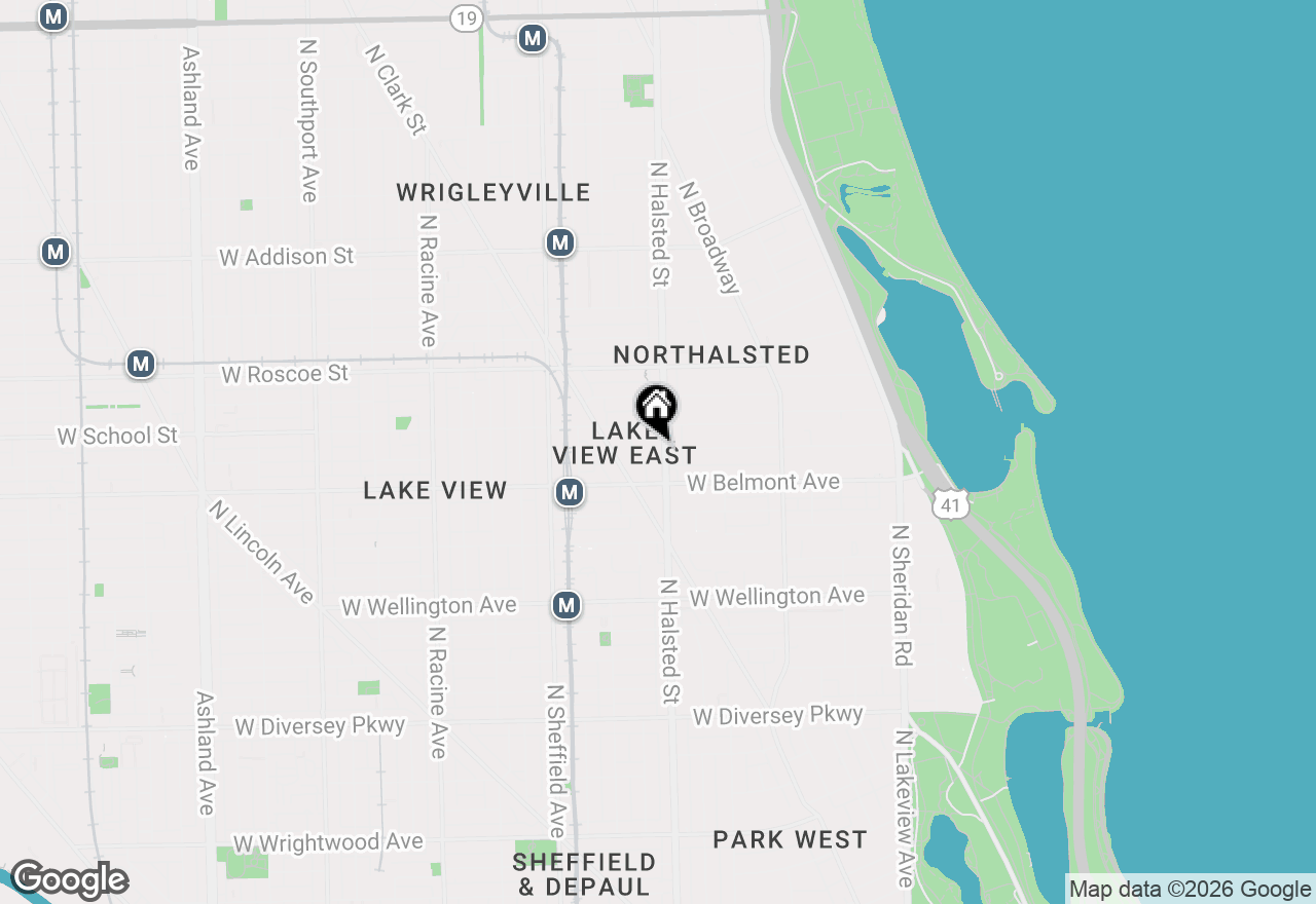 Map of 3232 N Halsted Street #D411, Chicago, IL 60657