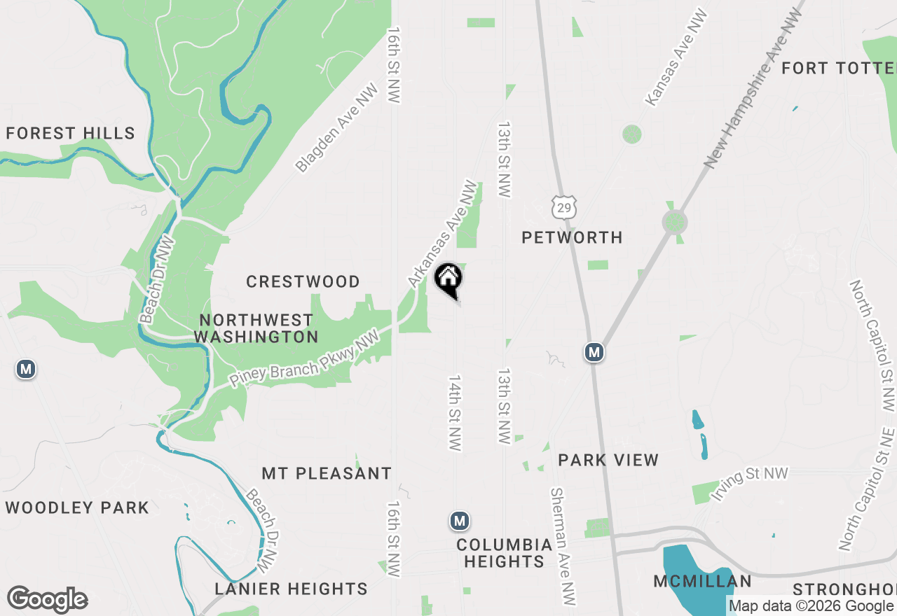 Map of 3916 14th Street Nw #2, Washington, DC 20011
