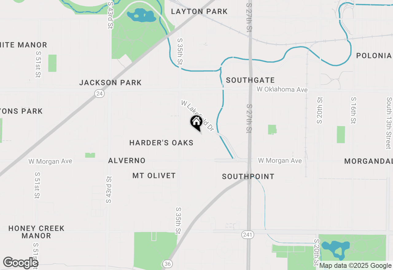 Map of 3306 W Poe St, Milwaukee, WI 53215