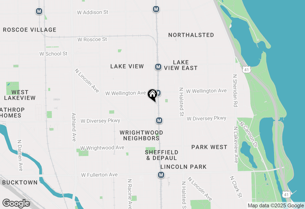 Map of 1010 W George Street, Chicago, IL 60657