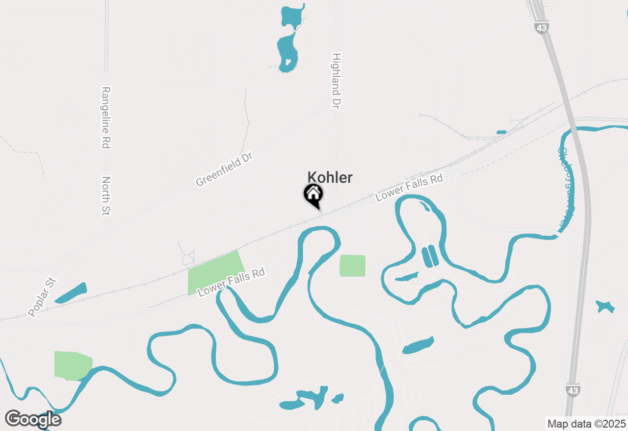 Map of 142 South Rd, Kohler, WI 53044