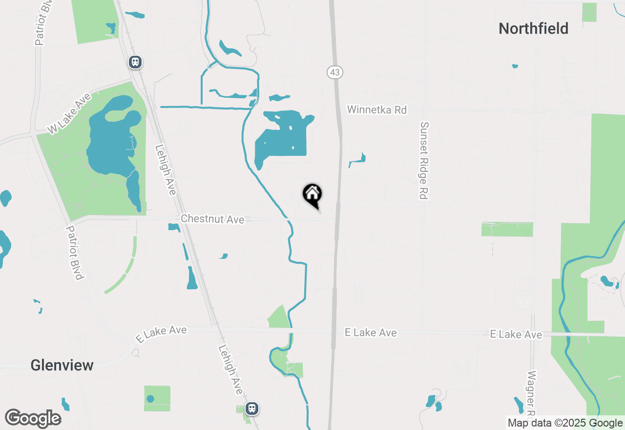 Map of 1804 Monroe Court, Glenview, IL 60025