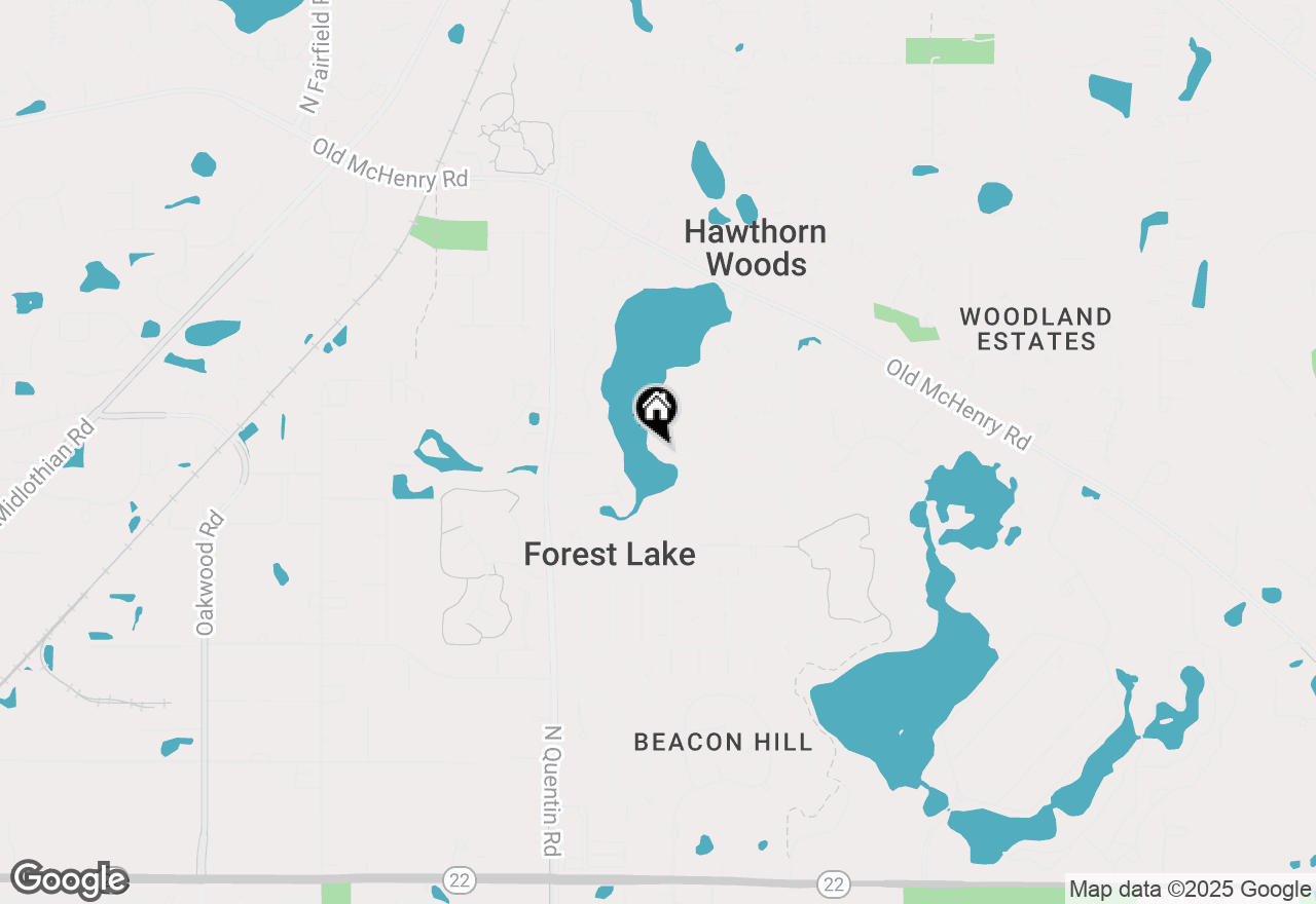 Map of 23930 N Lakeside Drive, Lake Zurich, IL 60047
