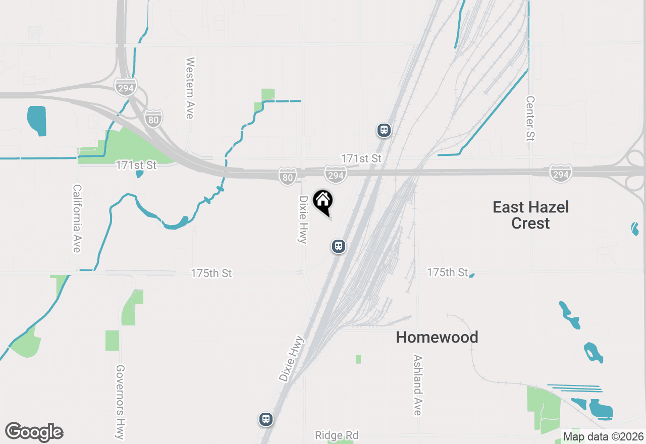 Map of 17322 Forestway Drive, East Hazel Crest, IL 60429