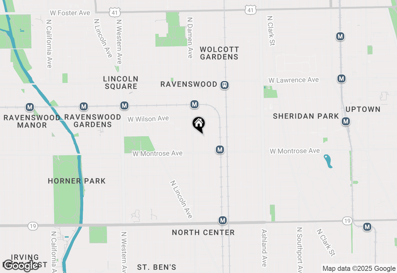 Map of 1955 W Sunnyside Avenue #2, Chicago, IL 60640