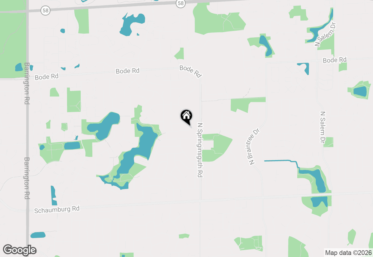 Map of 1636 Green River Drive, Schaumburg, IL 60194