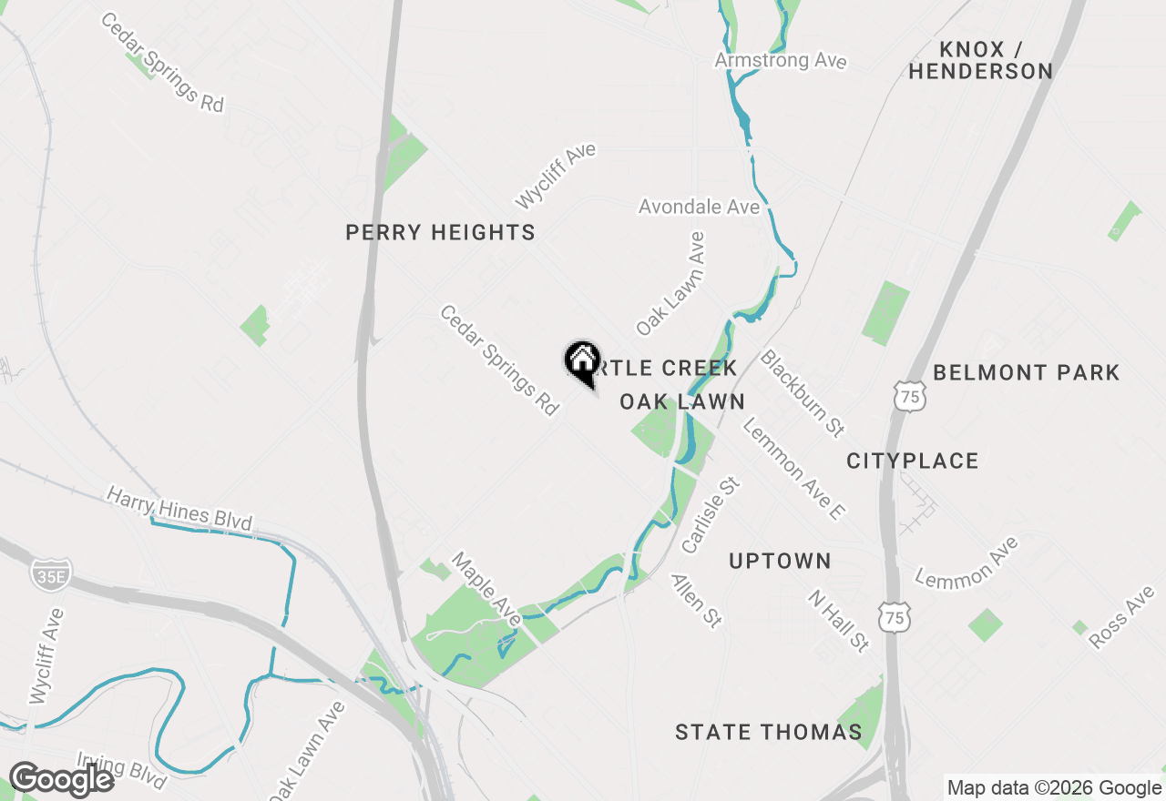 Map of 3721 N Hall Street #705, Dallas, TX 75219