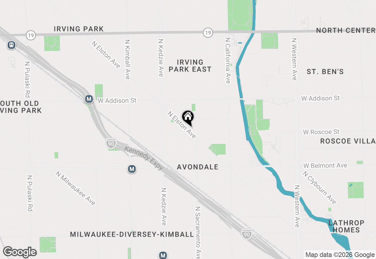 Map of 3429 N Whipple Avenue, Chicago, IL 60618