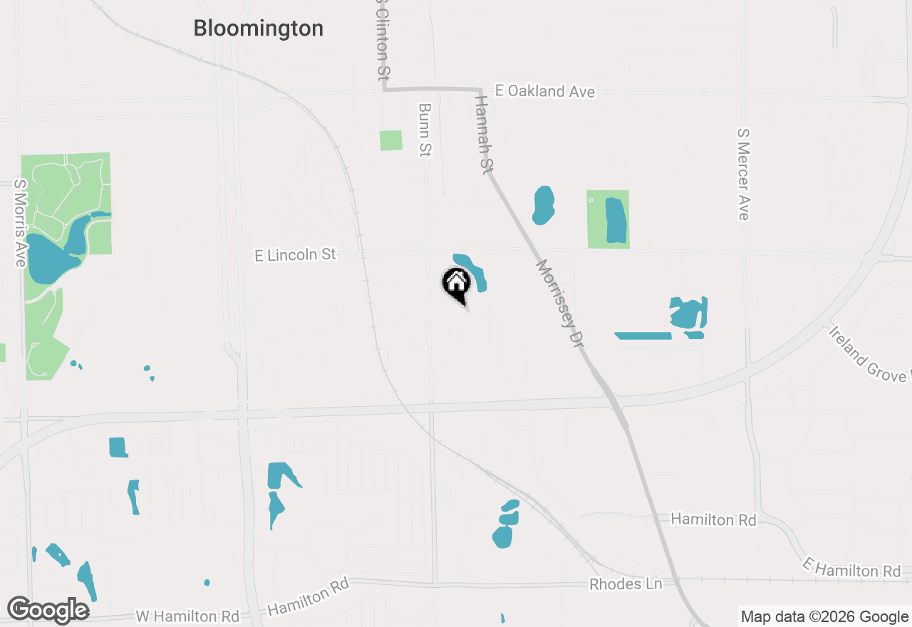 Map of 1002 E Lafayette Street, Bloomington, IL 61701