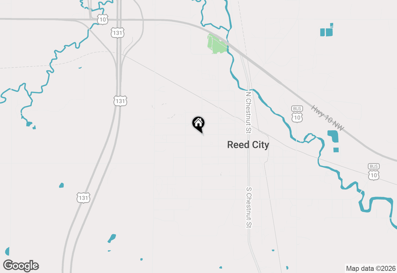 Map of 423 W Upton Avenue, Reed City, MI 49677