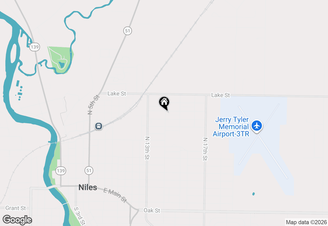 Map of 1356 Sheridan Avenue, Niles, MI 49120