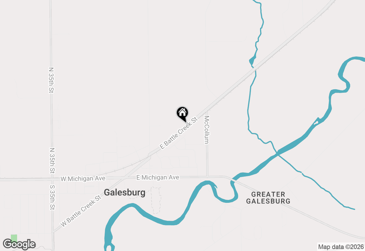 Map of 325 E Battle Creek Street, Galesburg, MI 49053