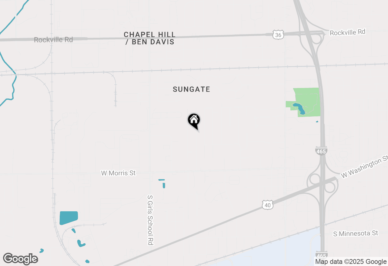 Map of 834 Delray Drive, Indianapolis, IN 46241