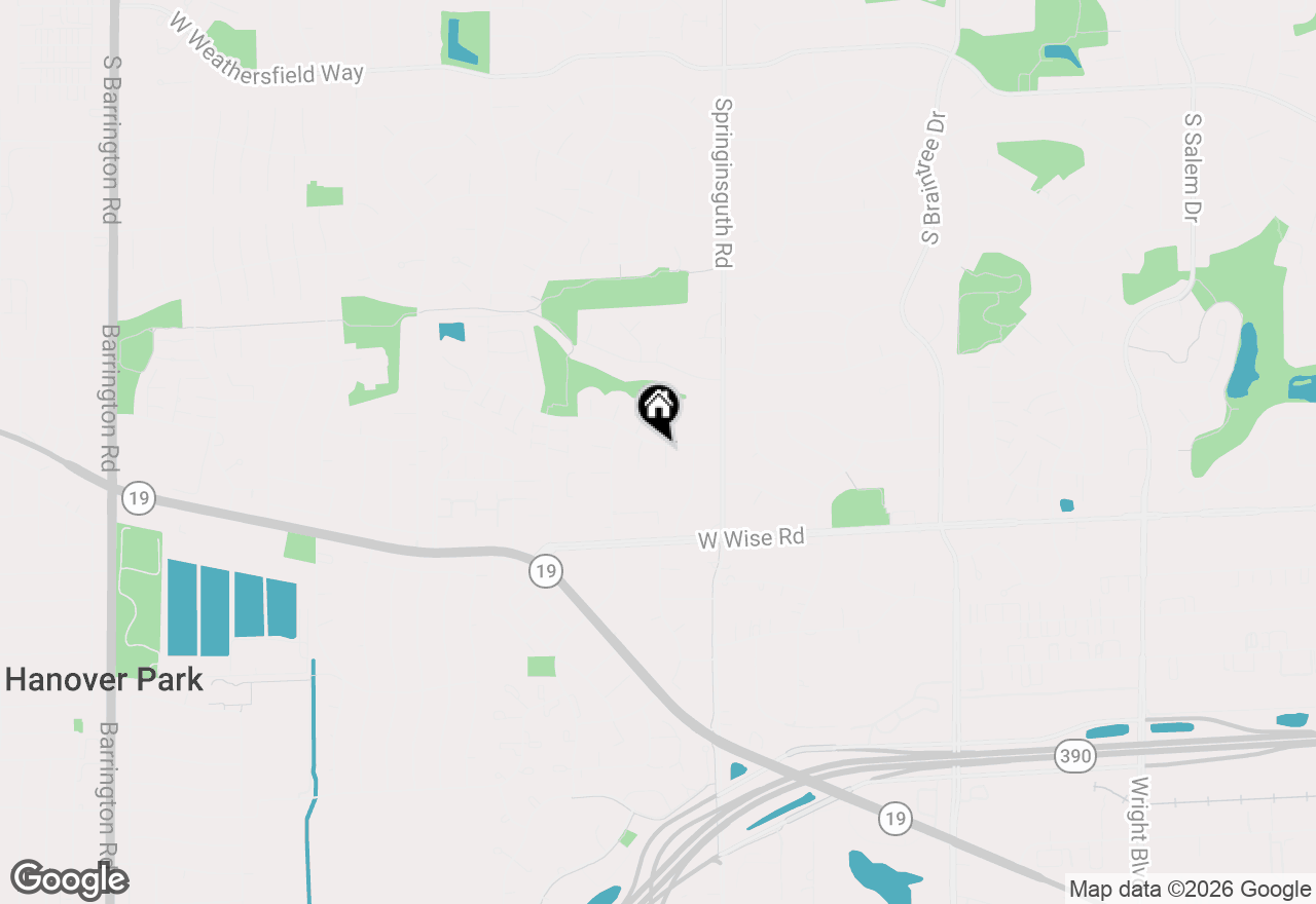 Map of 1701 Hartmann Drive, Schaumburg, IL 60193