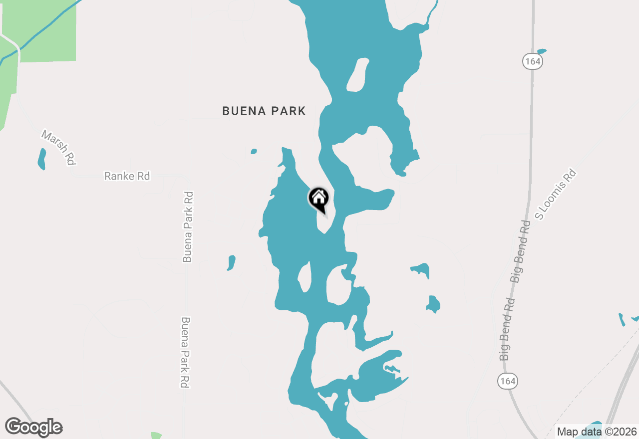 Map of 5410 W Peninsula Rd, Waterford, WI 53185