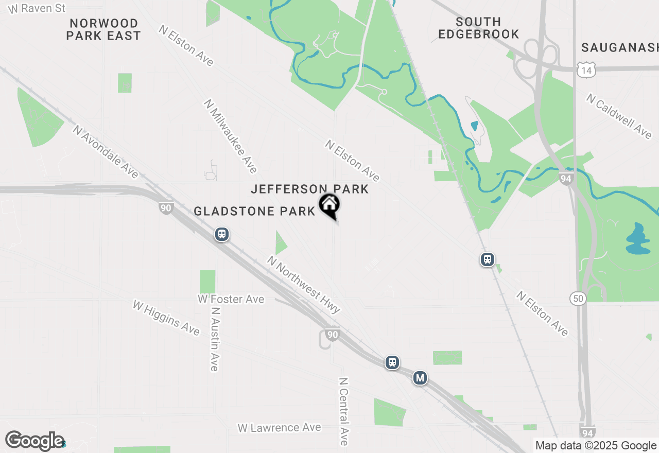 Map of 5428 N Central Avenue #GARDEN, Chicago, IL 60630